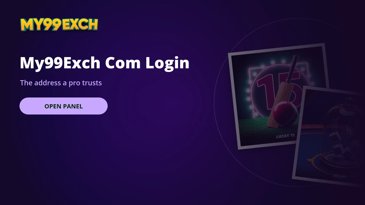 My99Exch com login panel banner with baccarat and roulette tiles